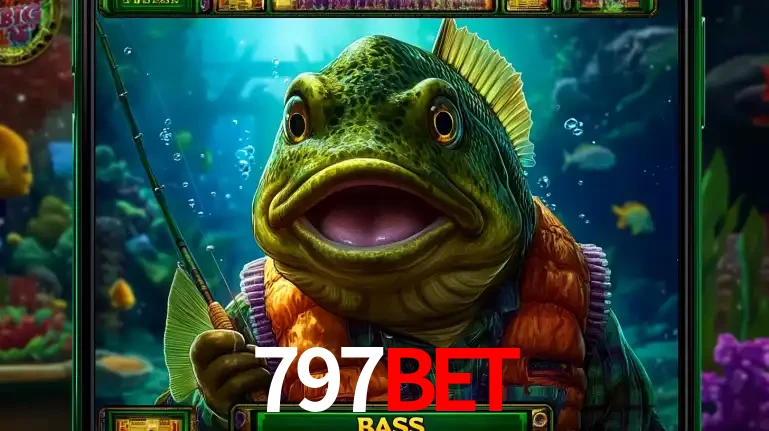 Personagem de peixe pescador do popular jogo de slot com tema de pescaria, uma das emocionantes opções de caça-níqueis para jogar e ganhar no cassino 797BET.